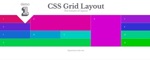 CSS Grid example layout