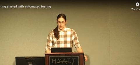 Carl talking at a conference