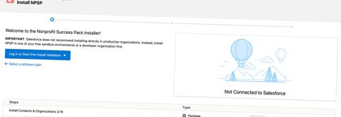 App UI of product installation flow